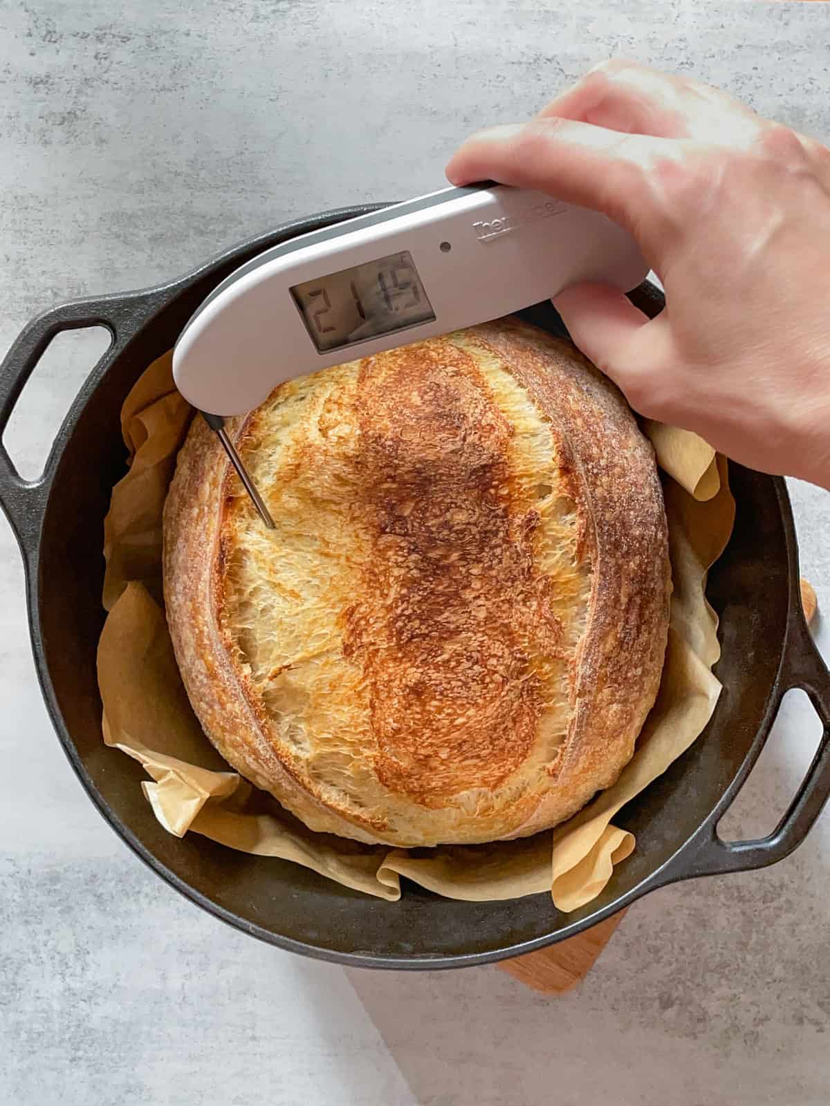 What is internal temperature of bread sourdoughtalk