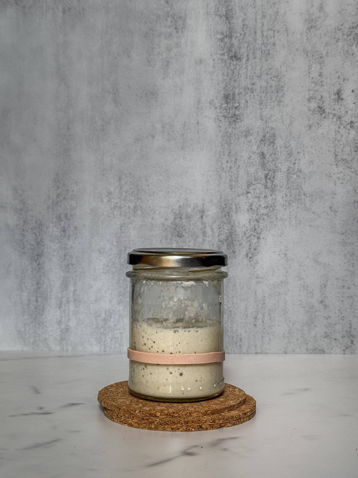 Starter progress in a jar since day four.