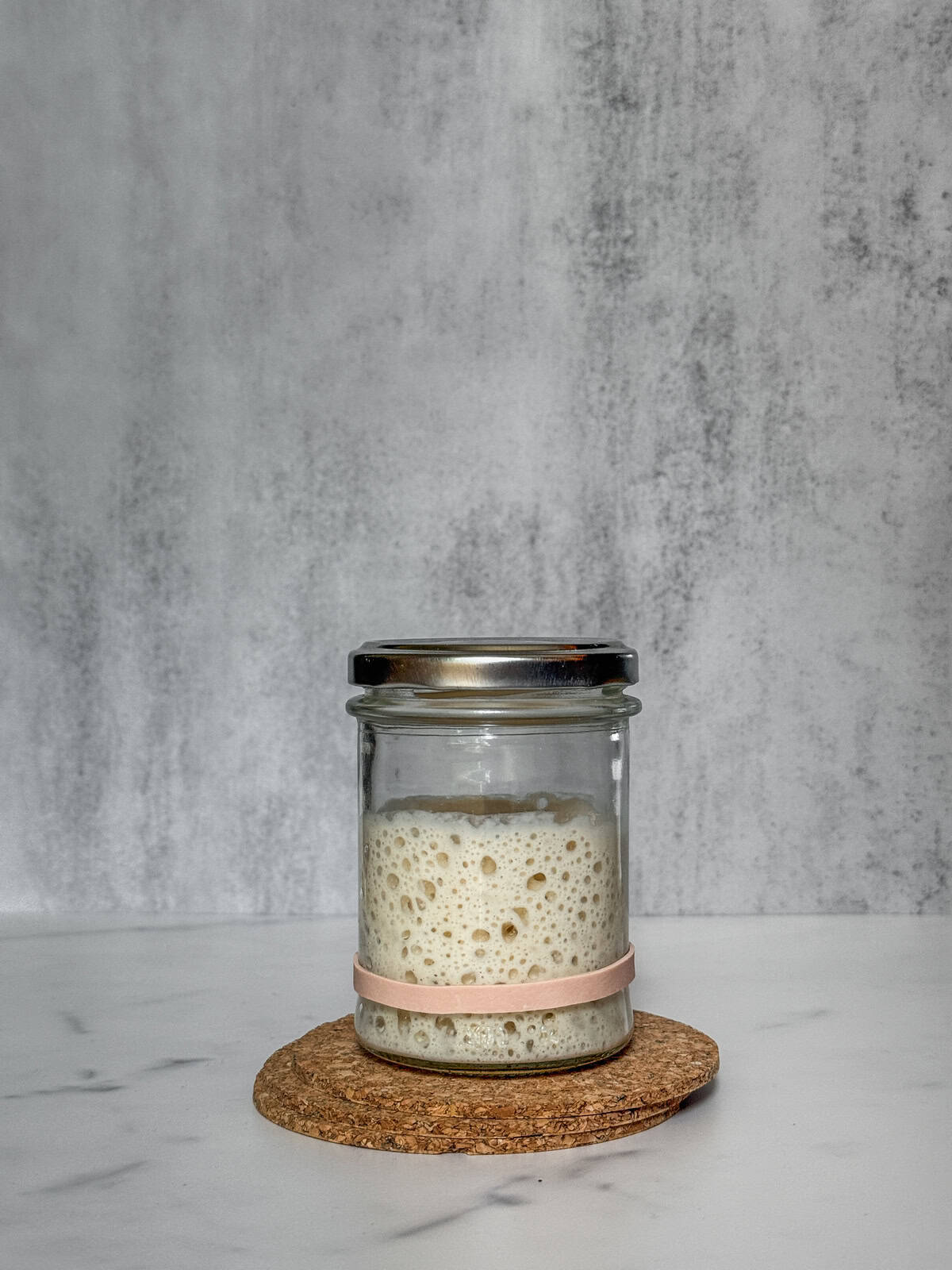 Starter progress in a jar since day five.