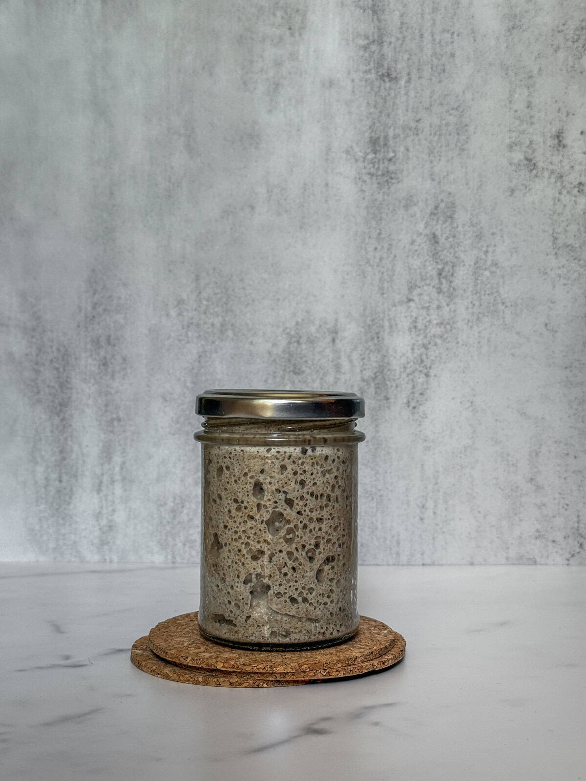 Starter progress in a jar since day one.